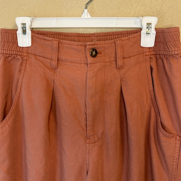 Madewell The Neale Dried Rose Drapeweave Pants Size 10 - Picture 5 of 10